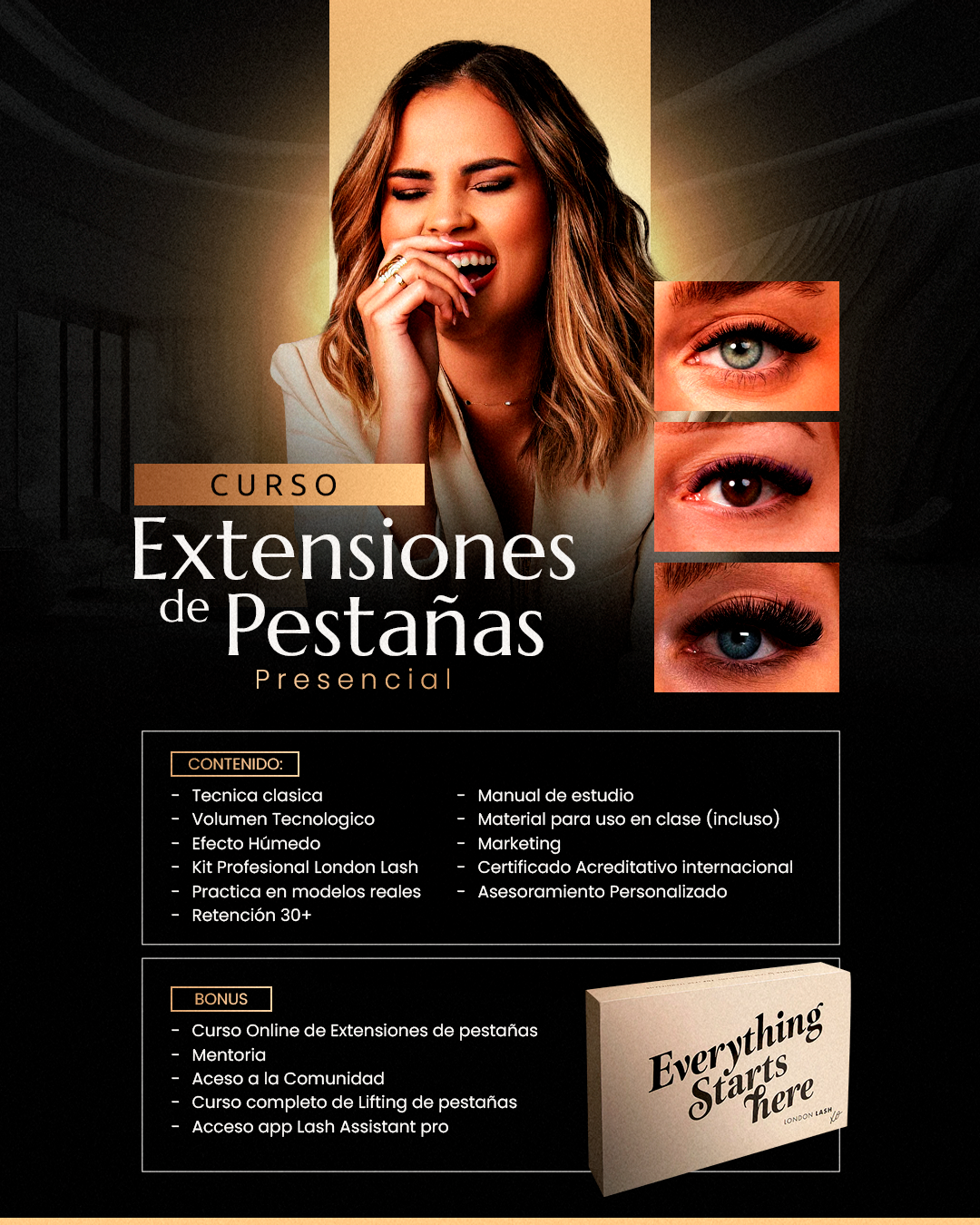 Curso de Extensiones de Pestañas — contenido del curso